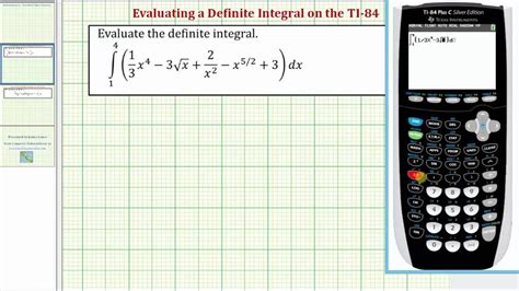 Requires the ti-83 plus or a ti-84 model. . How to do integrals on ti84